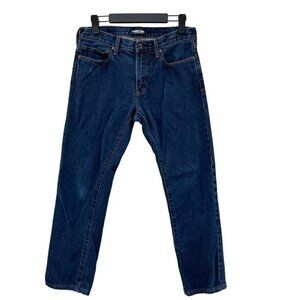 LANDS END‎ Square Rigger Jeans Mens 31 straight fit coupe droite Blue Cotton